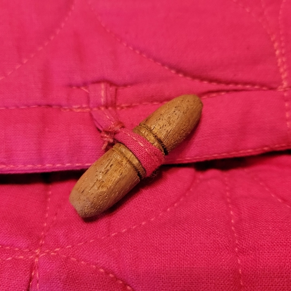 Jerry David pink women's size medium quilted toggle closure light jacket - Picture 10 of 11